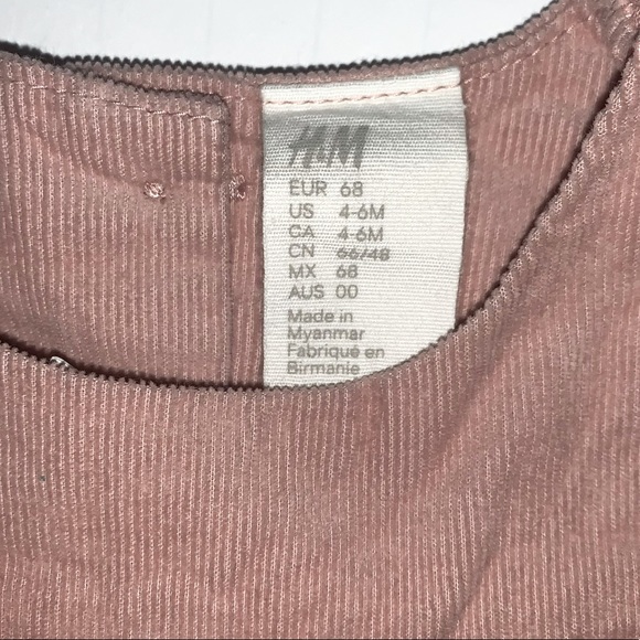 🏷️ (2/$10) H&M Corduroy Dress (4-6 months) - Picture 2 of 7